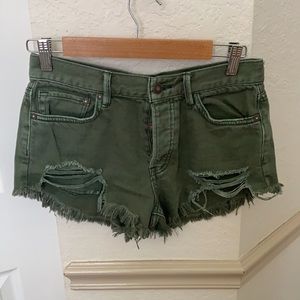 Free People Distressed Shorts